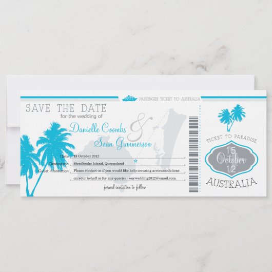 Enregistrer la carte d'embarquement de la date en  (Devant)