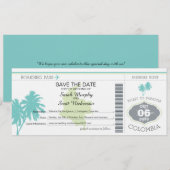 Enregistrer la carte d'embarquement pour la Colomb (Devant / Derrière)