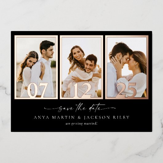 Enregistrer la carte Faire-part Date Photo Frame (Recto)