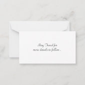 ENREGISTRER LA CARTE MARIAGE DATE (Dos)