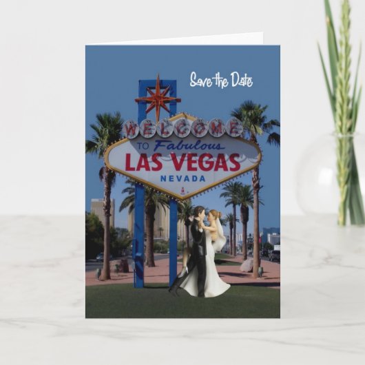 Enregistrer la carte Mariage de Las Vegas Date ave (Devant)
