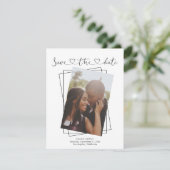 Enregistrer La Carte Mariage Photo De La Typograph (Debout devant)