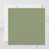 Enregistrer la carte Mariage simple Date Sage Gree (Dos)