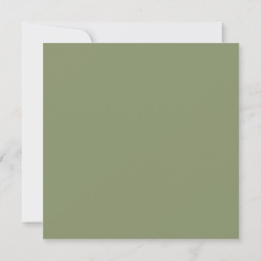 Enregistrer la carte Mariage simple Date Sage Gree (Dos)