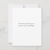 Enregistrer la carte Note Plat Date (Dos)