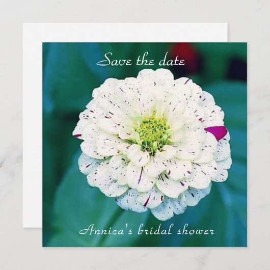 Enregistrer La Carte Plat Date (Devant / Derrière)