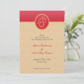 Enregistrer La Carte Plat De Style Indien Date (Debout devant)