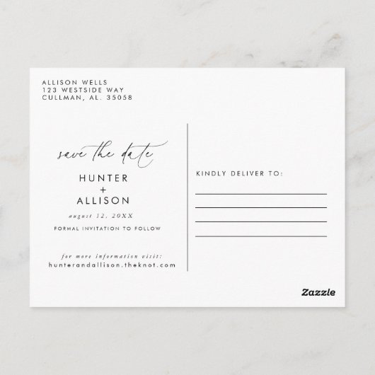 Enregistrer la carte postale Date (Dos)