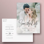 Enregistrer la carte postale Date avec photo<br><div class="desc">Cette photo simple et élégante moderne enregistrer la carte postale mariage date dispose d'un élégant texte noir sur le devant avec un message chic "Enregistrer la date" au-dessus de vos noms, date et paramètres régionaux mariages. Au verso, vous pouvez décider de supprimer les lignes pour les informations du destinataire si...</div>
