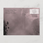 Enregistrer la carte postale Date Haunted Sky Red  (Dos)