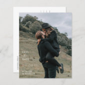 Enregistrer La Carte Postale Date Invitation (Devant / Derrière)