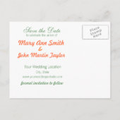 Enregistrer la carte postale Date Jaune & Pavot or (Dos)