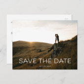 Enregistrer La Carte Postale Date - Minimaliste (Devant / Derrière)