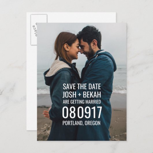 Enregistrer la carte postale Date Photo (Devant / Derrière)