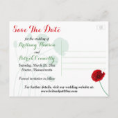Enregistrer La Carte Postale Date | Poppies rouges (Dos)