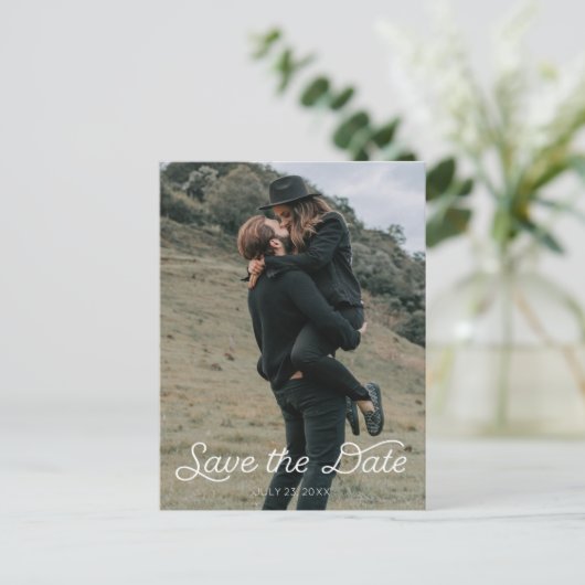 Enregistrer La Carte Postale Date - Script Moderne (Debout devant)