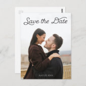 Enregistrer La Carte Postale Date - Script Moderne (Devant / Derrière)