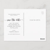 Enregistrer La Carte Postale Date - Script Rustiqu (Dos)