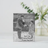 Enregistrer la carte postale du service postal des (Debout devant)