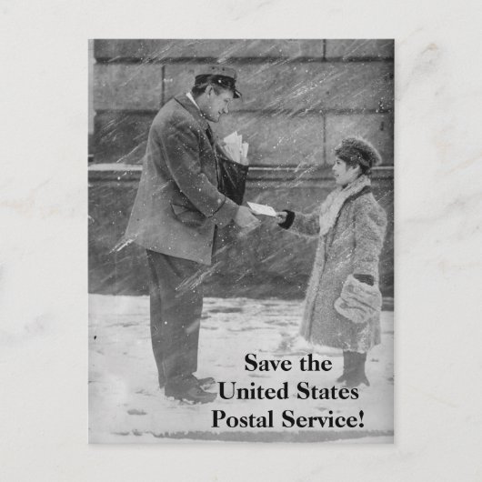 Enregistrer la carte postale du service postal des (Devant)