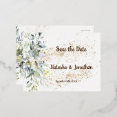 Enregistrer la carte postale Invitation Date Foil (Recto/Verso)