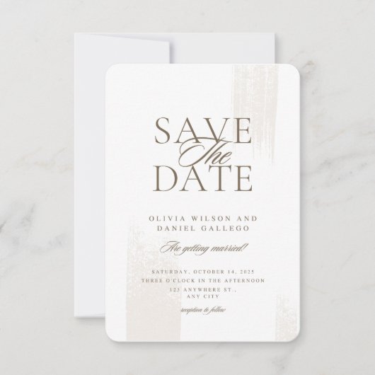 Enregistrer la conception de la carte de date (Devant)