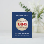 Enregistrer la date 100e Invitation de baseball de (Debout devant)
