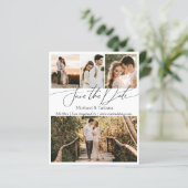 enregistrer la date 4 photos collage carte mariage (Debout devant)