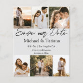 enregistrer la date 6 photos collage carte mariage (Devant)