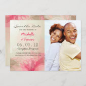 Enregistrer la date - Abstraits Invitations de pho (Devant / Derrière)