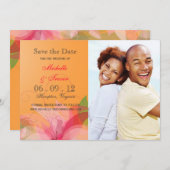 Enregistrer la date - Abstraits Invitations de pho (Devant / Derrière)