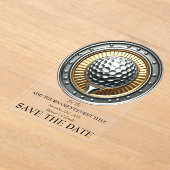 Enregistrer La Date Acrylique Golf Invitation (Poser)