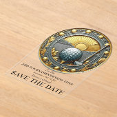 Enregistrer La Date Acrylique Golf Invitation (Poser)