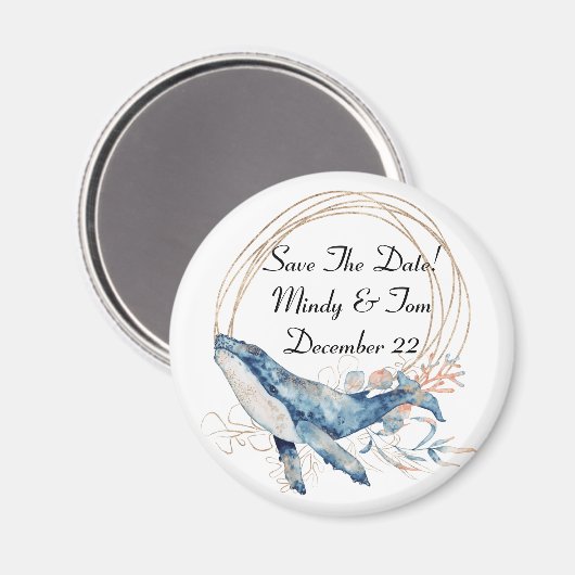 Enregistrer la date Aimant côtier (Recto/Verso)