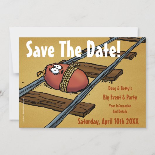 Enregistrer la date amusante Faire-part (Recto)