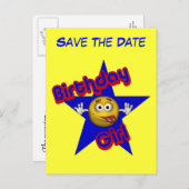 Enregistrer La Date Anniversaire Fille Funny Carte (Devant / Derrière)