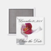 Enregistrer la date Annonce Magnet orchidée (Recto/Verso)