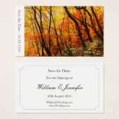 Enregistrer la date Automne / Mariage de automne 1 (Devant & derrière)