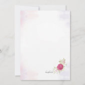 Enregistrer la date avec des Faire-part Rose (Dos)