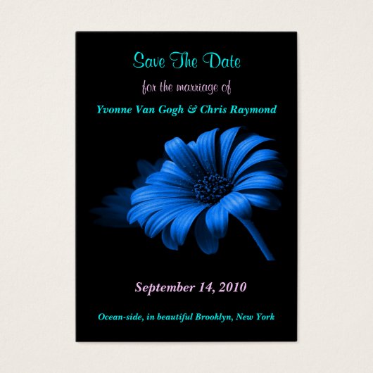 Enregistrer La Date Blue Daisy II (Devant)