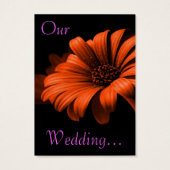 Enregistrer La Date Blue Orange Red Daisy (Dos)
