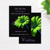 Enregistrer la date Bright Green Daisy III (Bureau)