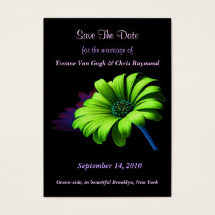 Enregistrer la date Bright Green Daisy III