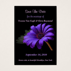 Enregistrer la date Bright Purple Daisy III