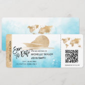 Enregistrer la date Carte de carte d'embarquement (Devant / Derrière)