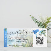 Enregistrer la date Carte du Pass d'embarquement P (Debout devant)