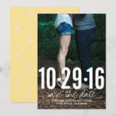 Enregistrer la date carte photo, collection de mar (Devant / Derrière)