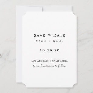 Enregistrer la date ♥ Carte plat minimaliste moder