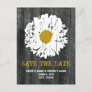 Enregistrer La Date Carte Postale - Barnwood Daisy