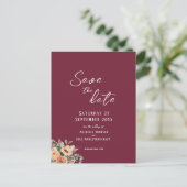 Enregistrer la date carte postale - Elégant bordea (Debout devant)